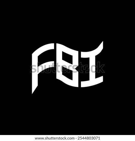 FBI logo design, FBI simple and modern logo. FBI luxurious alphabet design  