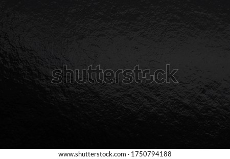Black foil gradient texture background with uneven surface Foto stock © 