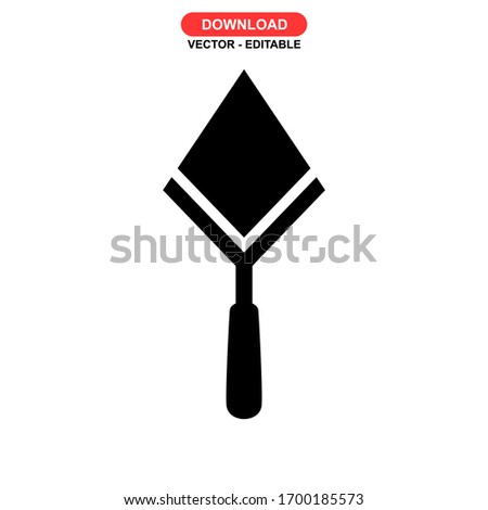 trowel icon or logo isolated sign symbol vector illustration - high quality black style vector icons
