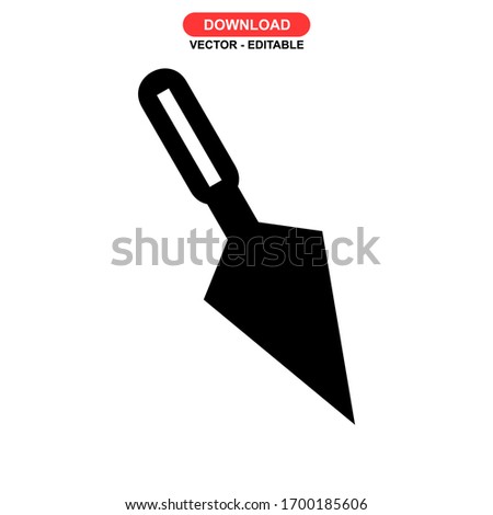 trowel icon or logo isolated sign symbol vector illustration - high quality black style vector icons
