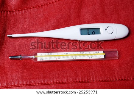 analog and digital thermometers