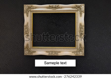 Picture Frame Wallpaper Background. Photo Frame on Grunge Wall