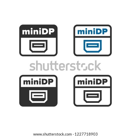 Mini Displayport Icon At Vectorified Com Collection Of Mini