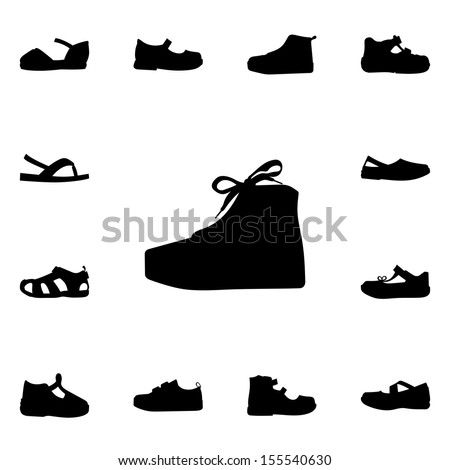 Download Baby Shoes Silhouette At Getdrawings Free Download