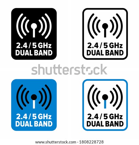 2.4 and 5.0 GHz Wi-Fi information sign