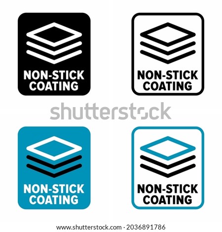 'Non-Stick Coating' vector information sign Сток-фото © 