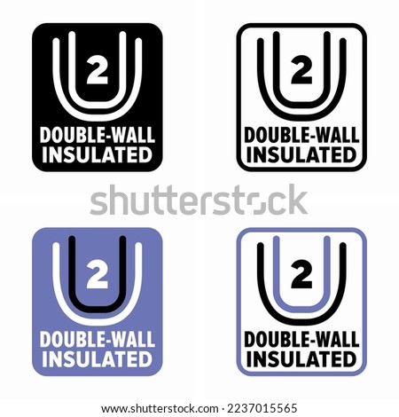 Double-Wall Insulated vector information sign