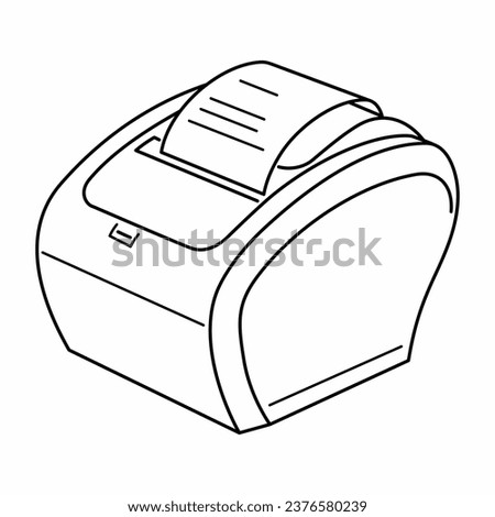 Thermal Label Printer outline object
