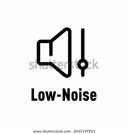 Low Noise vector information sign