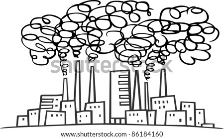 Factory Stock Vector Illustration 86184160 : Shutterstock