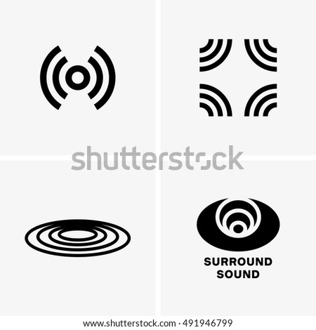 Surround sound symbols