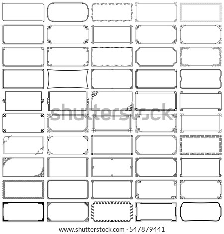 Fifty rectangle frames (set 2)