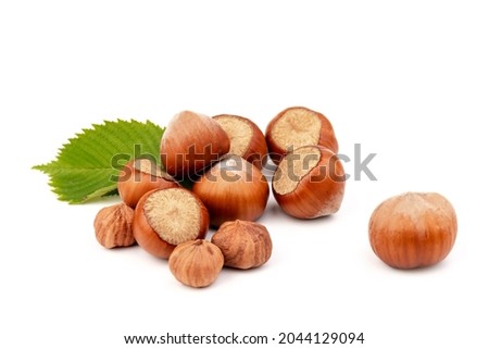 Similar – Image, Stock Photo Brown ripe hazelnut on spoon at table