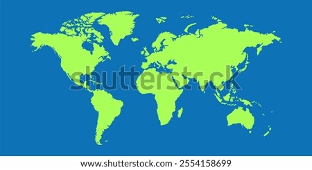 Vector of World map, the earth, sustainability, illustration