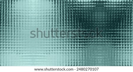 Acrylic glass effect. Blurred frosted reed plate. Premium cosmetic window panel. Metal embossing seamless sheet. Stained silver striped paper. Modern iridescent y2k ice material display close-up.