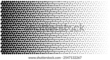 Connected dots bg. Organic shape pattern, geo relief pixel fade. Stipple circle noise, lattice abstract texture. Wavy form of cyber geometric particle. Blob spray half tone grid. Tech mosaic disperse