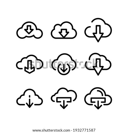 download icon or logo isolated sign symbol vector illustration - Collection of high quality black style vector icons
