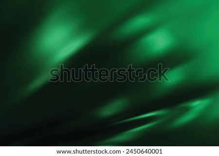 Abstract light green gradient background. Minimalistic subtle wavy silk texture. 3D vector illustration.