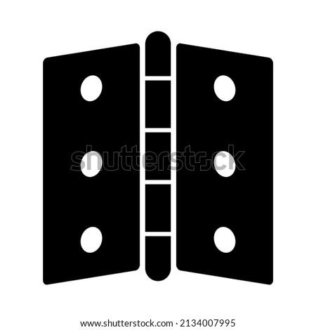 Door hinge vector flat style icon