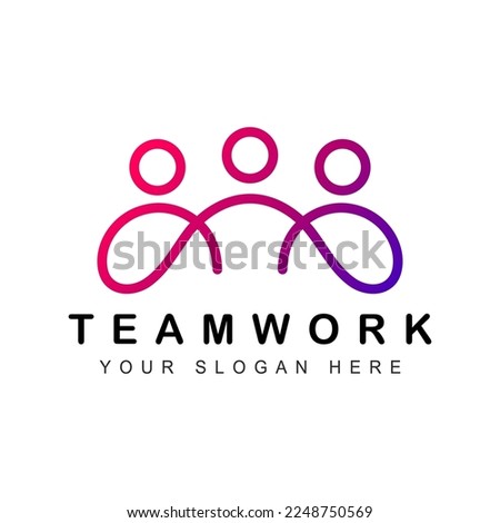 Creative Team Work vector logo