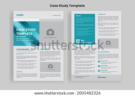 Case Study Template, Flyer Template, Double Side Flyer, Brochure Cover, Poster Template design