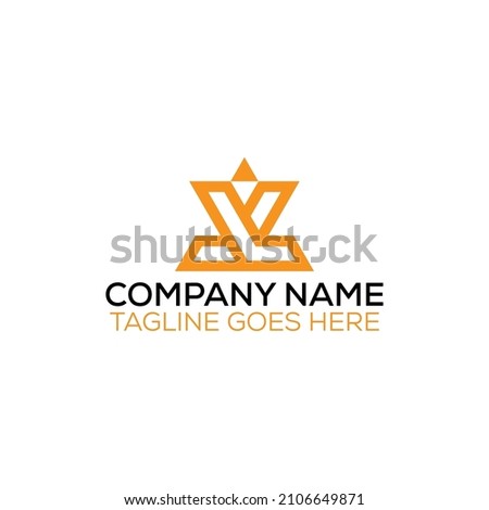 VL or LV or LL logo design Stock fotó © 