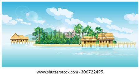 Similar – Image, Stock Photo Hut in the jungle near Ninh Binh, Vietnam