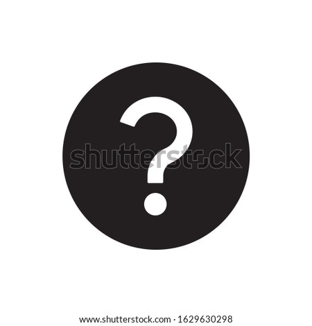 Question Mark icon vector on white background
