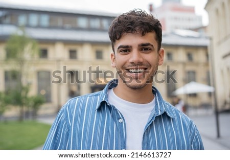 Similar – Image, Stock Photo Handsome young man outdoor picture