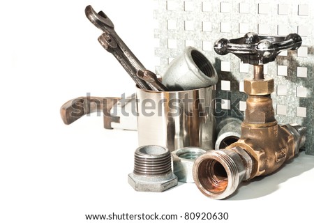 a set of plumbing for repairs of water pipes