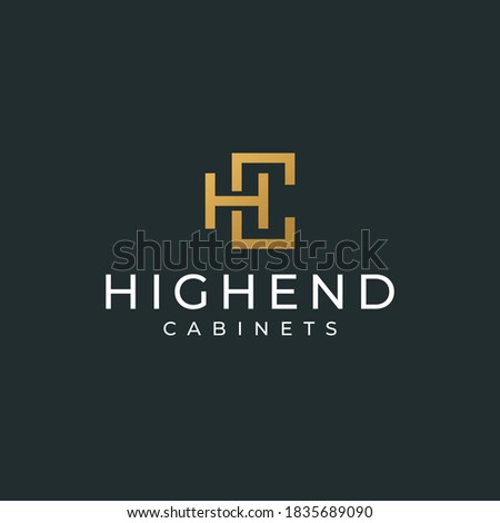 furniture logo luxury premium letter hc cabinets