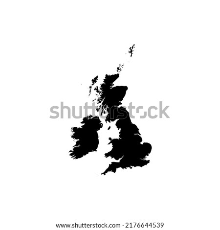 United Kingdom Map Icon Vector For The Best United Kingdom Map Logo Design Illustration