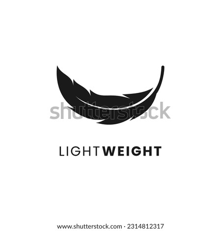 Lightweight icon or Light weight icon vector isolated in flat style. Best Lightweight icon with precision and perfect design balance. Light weight icon for product packaging design element.