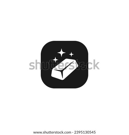 Gold bar icon or pure gold icon vector isolated. Pure gold icon for apps, websites, print design, element design, products, and more about gold bar.