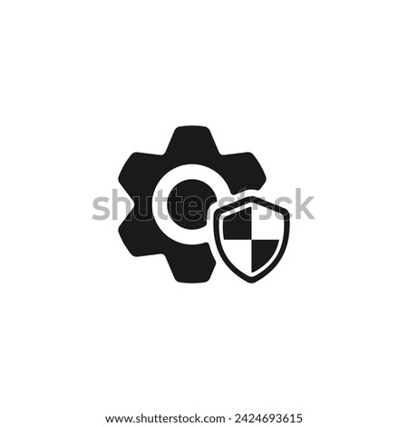 Security system icon or Security panel icon vector isolated. Security system icon for product packaging design element. 100% Security system label for safety design element.