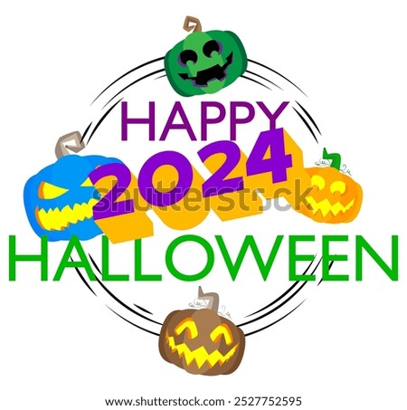 Halloween poster. Banner template for 2024 October Holiday event. Design with Jack O' Lantern pumpkin. Social media post for invitation.