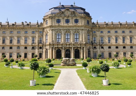 The Wurzburg Residenz (Residence) Is A Palace In Wurzburg, Germany ...