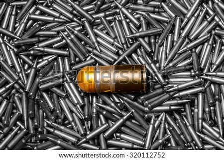 Explosive shell size 40 mm. / Ammunition, a grenade launcher