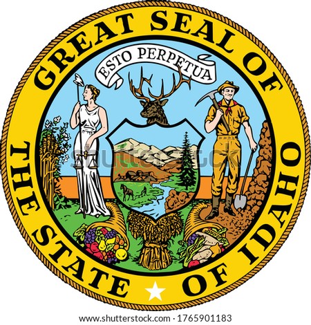 Great Seal of US Federal State of Idaho (The Gem State)