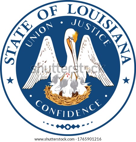 Great Seal of US Federal State of Louisiana (Bayou State)