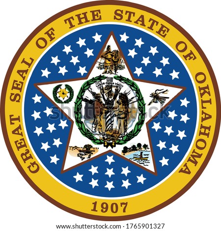 Great Seal of US Federal State of Oklahoma (Native America)