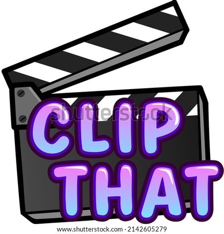 Clip That Twitch Emote Vector illustration