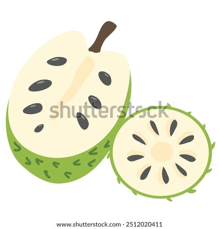 Illustration of a Soursop Fruit