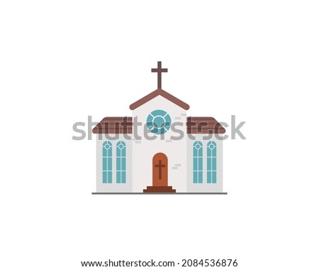 Church vector isolated icon. Church emoji illustration. Church vector isolated emoticon