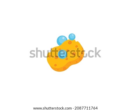 Sponge vector isolated icon. Emoji illustration. Sponge vector emoticon