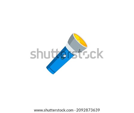 Flashlight vector isolated icon. Emoji illustration. Flashlight vector emoticon
