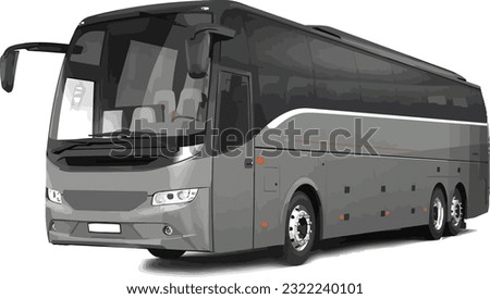 An illustration of luxory coach for tourists