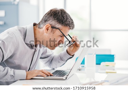 Similar – Image, Stock Photo farsighted / To the moon