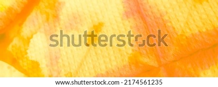 Autumn Abstract Splash. Dirty Art Painting. Watercolor Print. Wet Art Print. Fancy Tie Dye Batik. Splash Banner. Tie Dye Patchwork. Yellow Aquarelle Texture. Brushed Graffiti. Orange