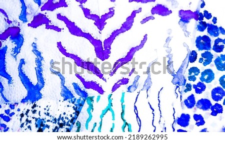 Purple Artistic Dirty Art. Dirty Art Painting. Watercolor Print. Aquarelle Texture. Indigo Tie Dye Patchwork. Splash Banner. Tie Dye Batik. Blue Wet Art Print. Brushed Graffiti. Bright 